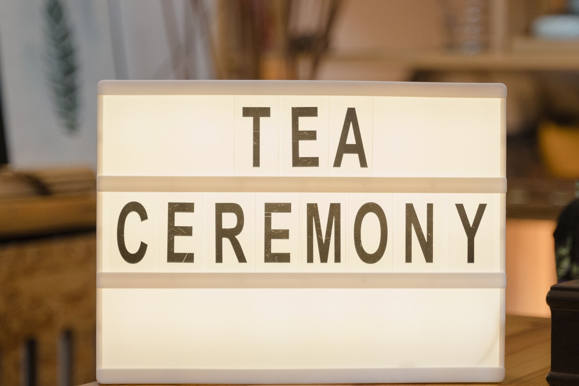 Single-sided light box with lettering