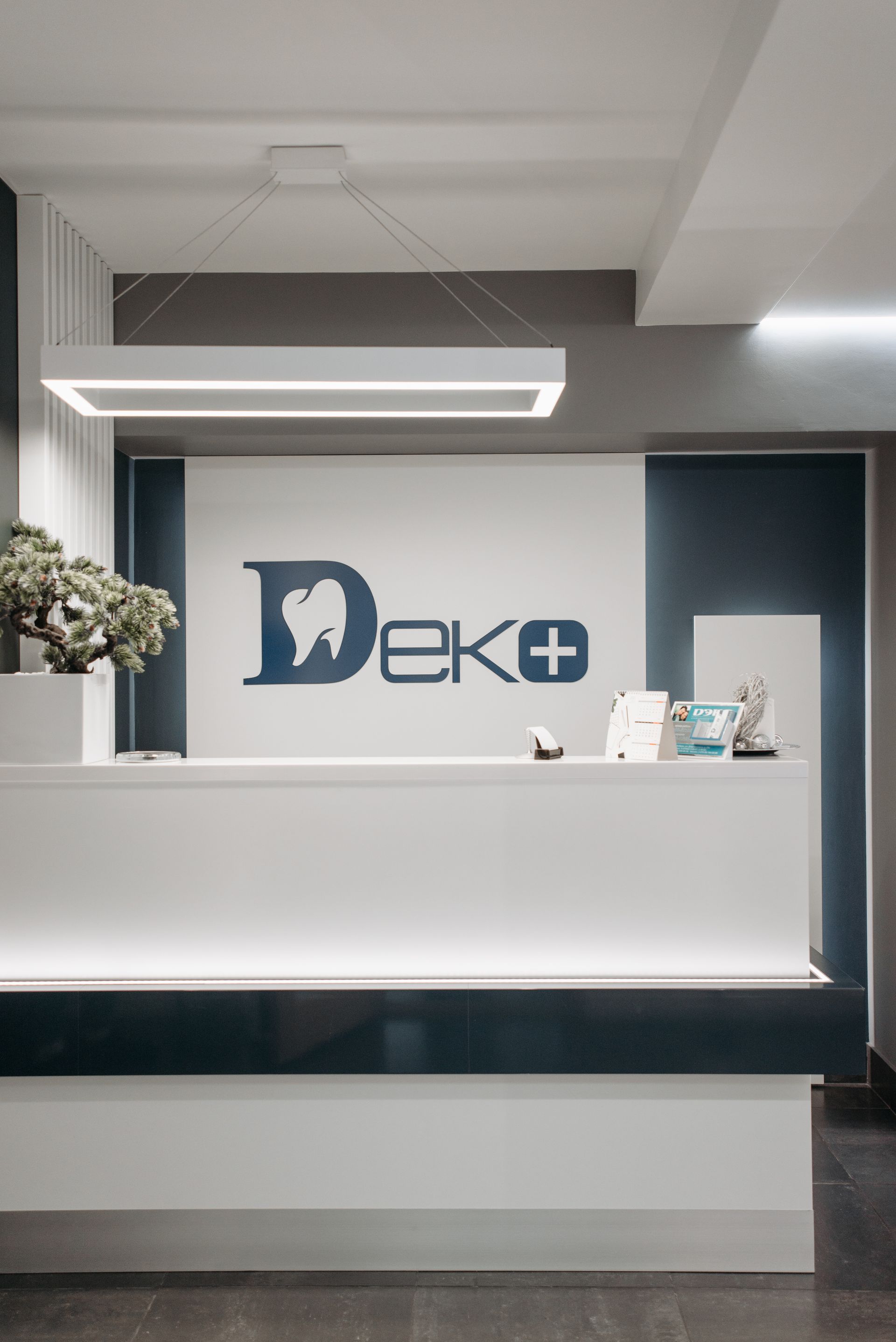 Dental clinic reception area