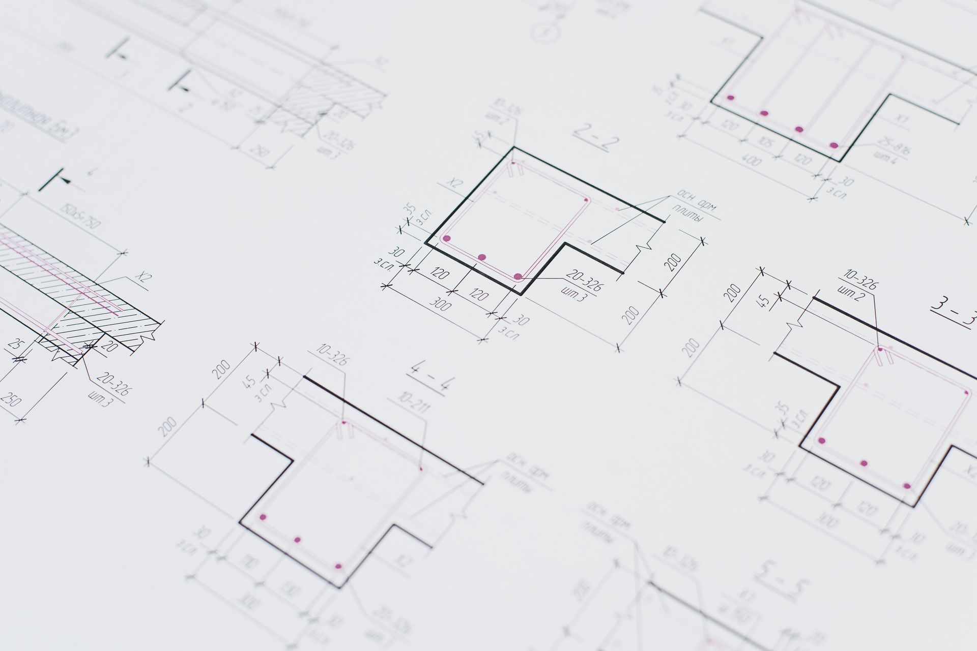 Detailed technical drawing